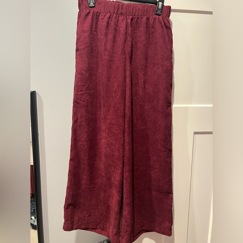 Zenana wide leg pull on pants